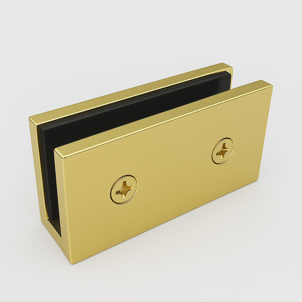 Shelf Clamp polished brass